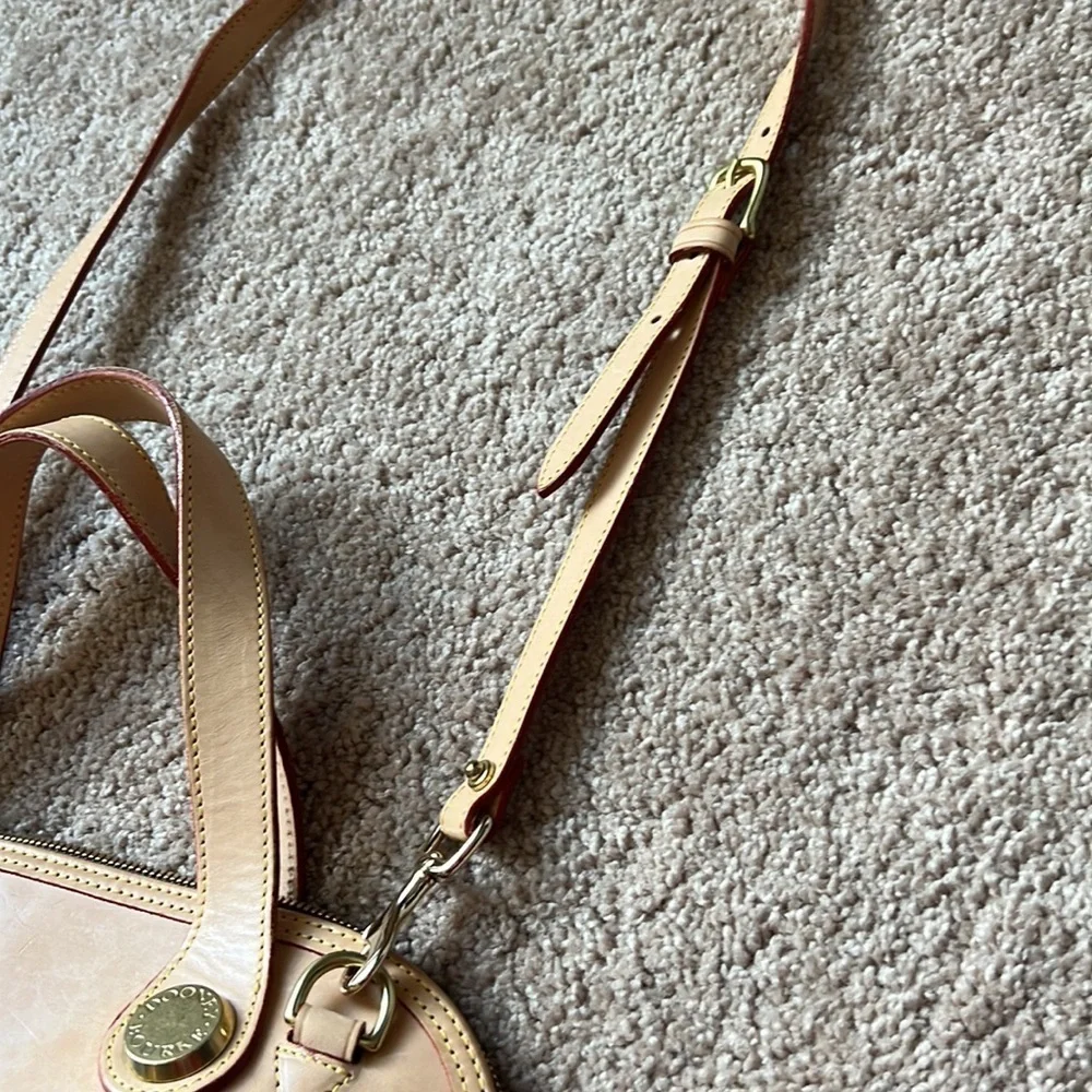 DOONEY & BOURKE blue leather and canvas cabriolet dome bag - Picture 8 of 12